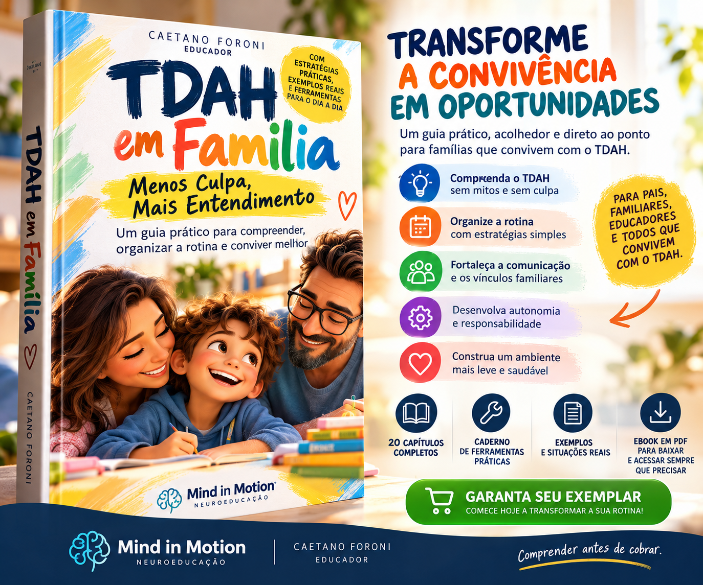 Capa do ebook TDAH em Família